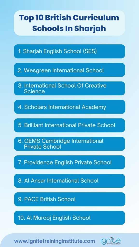 british curriculum schools in sharjah