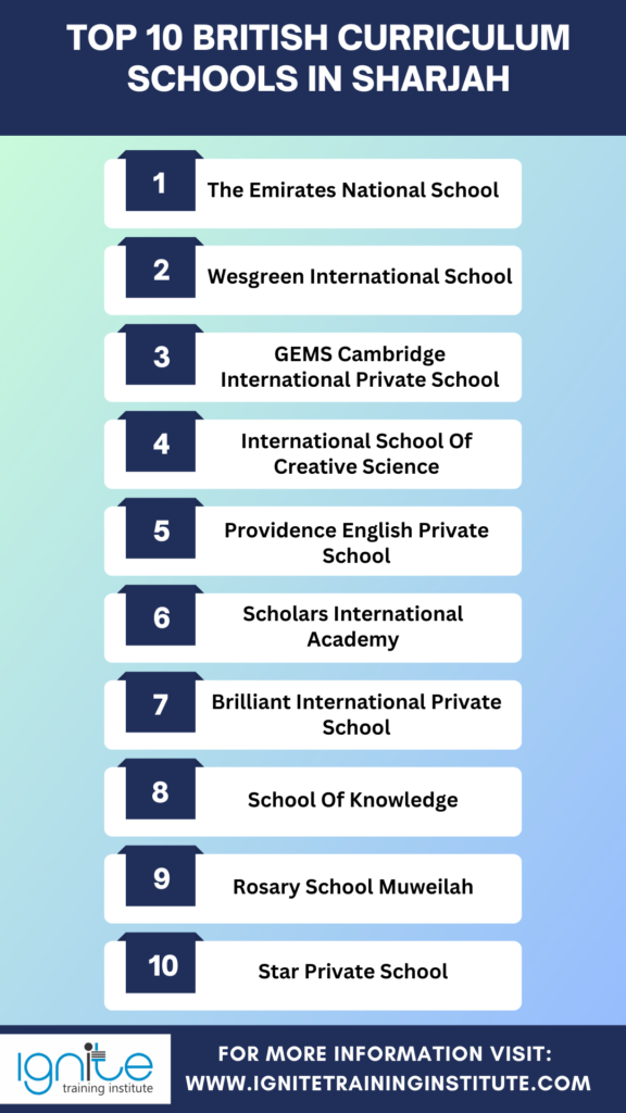 british curriculum schools in sharjah