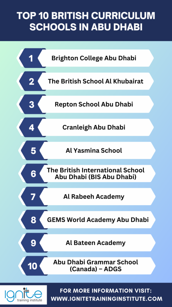 british curriculum schools in abu dhabi