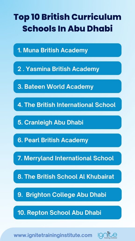 british curriculum schools in abu dhabi
